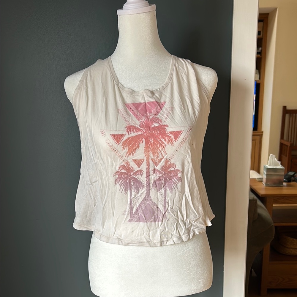 Graphic Palm Tree Tank Top